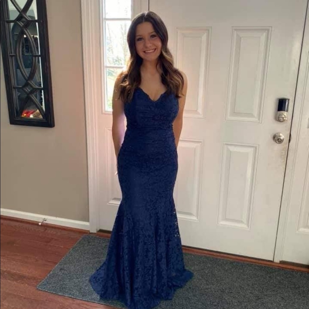 ROYAL BLUE PROM DRESS